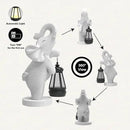 Solar Garden Statue 10 Inch Elephant Decor for Outside Yard Decoration Outdoor Unique Housewarming Gardening Birthday Gifts for Women Grandma by GreenHaven Gardens