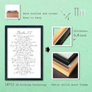 LuZhiQiang Psalm 23 Wall Art Bible Verse 16"×11" Christian Inspirational Scripture Sign Wood Framed Wall Hanging Decor (Black) by CozyNest Decor