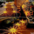 DenicMic Halloween Solar Lights Outdoor 10 Pack Orange LED Waterproof Yard Garden Patio Backyard Pathway Walkway Landscape Lawn Outside Fall Decorations Outdoor by CozyNest Decor