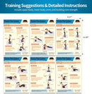 Whole Body Vibration Plate Exercise Poster Set - 6 Workout Guides & 2 Customizable 30-Day Plans for Home & Gym Use by CozyNest Decor