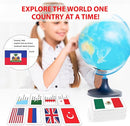 Zastic! World Flags Flashcards - 245 Country Flags, Capitals, Languages & Continents - Gloss Laminated Kids Geography Flash Cards by TinyTreasures Baby Boutique