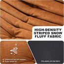 Full Foam Loveseat Sofa,Adults Bean Bag Chairs Floor Couch with Soft Waterproof Fabric,Armless Fireside Lounge Chair for Living Room,Apartment and Office (DarkOrange) by CozyNest Decor