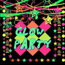 508ft UV Neon Paper Garland Crepe Streamers Glow in The Dark Party Supplies Garland Neon Party Decorations Streamers for Blacklight Reactive Fluorescent Wedding Birthday Party Decorations by TinyTreasures Baby Boutique