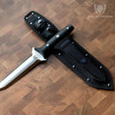 DALSTRONG Hori Hori Garden Knife - 6.5 inch - Straight Edge + Serrated Edge - Gladiator Series Elite - Forged German Steel - Sheath Guard Included - Weeding, Cutting, Digging, Planting - NSF Certified by GreenHaven Gardens