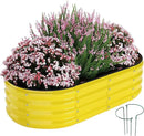 Raised Garden Bed for Gardening Garden Raised Planter Box Outdoor 4x2x1ft Galvanized Planter Raised Garden Bed by GreenHaven Gardens