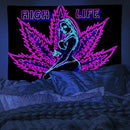 ADDWel Blacklight Tapestry for Bedroom, Tapestry Glow In The Dark, UV Reactive Black Light Posters Wall Hanging for Bedroom Dorm Living Room Backdrop Decor by CozyNest Decor