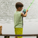 Kids Fishing Pole, Portable Telescopic Kids Fishing Poles for Boys and Girls, Fishing Rod and Reel Combo Kit with Tackle Box, and Fishing Net, Best Fishing Pole for Toddler Youth by TinyTreasures Baby Boutique