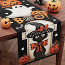 Halloween Table Runner,72 Inches Pumpkin Ghost and Spider Web Pattern Table Runner for Halloween, Table Decoration/Party Dinner Table Decor,Kitchen,Mantel,Bedroom Decoration by CozyNest Decor