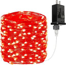 66Ft 200LED Fairy Lights Plug in, Waterproof String Lights Outdoor & Indoor 8 Modes with Timer, Valentines Light Bedroom Decor, Twinkle Light for Girl's Room Garden Christmas Decorations (Red) by GreenHaven Gardens