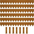 KOL Corten Steel Pre-Rusted Garden Lawn Edging - 6-Pack Metal Landscape Edging Strips - Heavy Duty Hammer-in Cor-Ten Steel Rust Border with 7 Clips - 14-Gauge - 40" L x 5.5" H (20FT Total Length) by GreenHaven Gardens