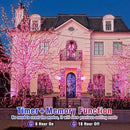 300 LED Pink String Lights, 99ft Pink Christmas Lights Outdoor 8 Modes Clear Wire, Plug in Waterproof Twinkle Fairy Lights for Bedroom Indoor Wedding Christmas Party Decorations by GreenHaven Gardens