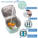 Breast Milk Cooler Bag with Ice Pack Fits 4 Baby Bottles Up to 9 Ounce, Baby Bottle Bag for Nursing Mom Daycare-Green by TinyTreasures Baby Boutique