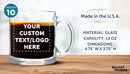 Custom Libbey Clear Glass Coffee Mugs 13 oz. Set of 10, Personalized Bulk Pack - Perfect for Coffee, Tea, Espresso, Hot Cocoa, Other Beverages - Clear Bottom by TinyTreasures Baby Boutique