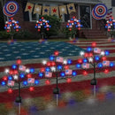 Upgraded 4th of July Decorations Solar Lights, 2 Packs 40LED Red White and Blue 4th of July Stake Lights, Outdoor Waterproof Memorial Day Decorations Patriotic Lights for Garden Yard Pathway Grave by GreenHaven Gardens