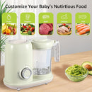 Baby Food Maker, 4 in 1 Baby Food Processor and Steamer, Puree Blender, Multifunctional Baby Puree Maker, Dishwasher Safe (Green) by TinyTreasures Baby Boutique