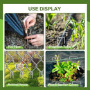30 Pcs Galvanized Landscape Staples Metal Garden Stakes Heavy Duty for Ground Cover, U-Shaped Pins Yard Stakes Weed Barrier Fabric, Garden Hose, Drip Irrigation, 1 inch*(6+4 inch) by GreenHaven Gardens