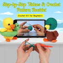 ekaus Crochet Kit for Beginners, Crochet Kit with Step-by-Step Video Tutorials, Crochet DIY Knitting Supplies for Adults Kids, Crochet Ducks(45%+ Yarn) by TinyTreasures Baby Boutique