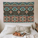 HZOHNAGO Aztec Tapestry Turquoise Blue and Brown and Native American Tribal Pattern Printed Wall Tapestry Wall Hanging for Bedroom Living Room Dorm 90" W x 60" H by CozyNest Decor