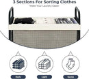STO STO Laundry Hamper 3 Section, 120L Rolling Laundry Sorter Cart with Removable and Washable Liner Bag, Rolling Clothes Hamper with Metal Handle for Laundry Room and Bedroom by CozyNest Decor