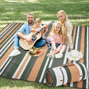 Picnic Blankets Outdoor Extra Large - 80"x80" Waterproof Beach Blanket, Machine Washable 3-Layer Foldable Park Mat with Sandproof Backing for Grass, Hiking, Travel, Concerts, Indoor (Orange) by TinyTreasures Baby Boutique