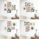 HAUS AND HUES Collage Frames For Wall - Set of 5 Photo Gallery Frames, Picture Frames Collage Wall Decor, Assorted Photo Frame Set, Stair Picture Frame Set Wood, (Two 8x10, Three 12x16 Beige) by CozyNest Decor