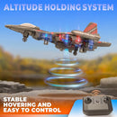 BEZGAR Drones for Kids | 2.4GHZ RC Plane, Remote Control Airplane, RC Helicopter, 360° Flip Fighter Jet Toy, Toys for ages 8-13 with Colorful LED Navigation Lights Red by TinyTreasures Baby Boutique