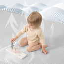 Baby Play Mat for Summer, 1.3 Thick Extra Large Memory Foam Cooling Floor Tummy Time Mat, Soft & Breathable, Non-Slip Rectangular for Toddlers’ Playtime & Rest(Grey,79"x118") by TinyTreasures Baby Boutique