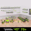 Greenworks 40V 21" Brushless Cordless (Self-Propelled) Lawn Mower (75+ Compatible Tools), 5.0Ah Battery and Charger Included by GreenHaven Gardens