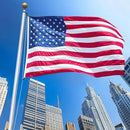 American Flag 8x12 FT, US Flags with Embroidered Stars Sewn Stripes Brass Grommets, Vivid Color, All Weather United States Flag, Polyester USA Flag for Outdoors Indoors (8x12 Foot) by GreenHaven Gardens