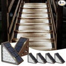Solar Step Lights for Outside,6pack Solar Stair Lights Outdoor Waterproof IP67,Outdoor Deck Step Lights,Solar Outdoor Lights for Staircase,Patio,Front Step(Cool Brown) by GreenHaven Gardens