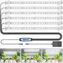 Wiaxulay Grow Lights for Indoor Plants, 360 LEDs Full Spectrum Plant Grow Light, 6 Bars/16 in Grow Light Strip with Auto Timer 6/12/16 Hrs, 3 Switch Modes, 5 Dimmable Levels for Hydroponics Succulent by GreenHaven Gardens