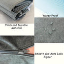 XL Large Hanging Laundry Hamper, Over the Door Laundry Bag with Zipper and Wide Open Top,Hanging Hamper for Storage Laundry, Clothes, Toys,36x 22 Inch, Heather Grey 2Pack. by CozyNest Decor