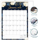 Calendar 2026 - Wall Calendar 2026, 12 x 17 In, Jan. 2026 - Dec. 2026, 12 Months Calendar 2026, Twin-Wire Binding, Hanging Hook, Thick Paper, Unruled Blocks, Julian Dates by TinyTreasures Baby Boutique
