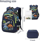 Cusangel Backpack for Boys Girls School Bookbags,Kindergarten Elementary Middle School Lightweight Waterproof Multifunctional Large Capacity for Backpack (16inch Luminous dinosaur) by TinyTreasures Baby Boutique
