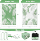 Pauwer Waterproof Outdoor Rug 6x9, Reversible Plastic Straw Patio Camping Rug, Indoor Outdoor RV Mat Carpet for Deck, Camper, Porch, Balcony, Backyard, Picnic, Leaf Green by GreenHaven Gardens