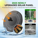 Solar Bird Bath Fountain Pump, Upgrade Solar Powered Water Fountain for Bird Bath Solar Fountain with 8 Nozzles, Small Solar Fountain, Solar Water Birdbath Fountain for Outdoors-2.5W by GreenHaven Gardens