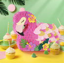 WERNNSAI Flamingo Piñata - Pink Piñata Bundle with Blindfold and Bat for Girls Kids Tropical Flamingo Theme Birthday Party Supplies Summer Pool Party Decorations for Fiestas Baby Shower by TinyTreasures Baby Boutique