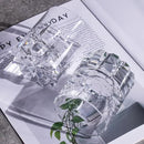 KAMMAK Crystal Whiskey Glasses Set of 2, Handcrafted 7.78oz Old Fashioned Glasses Stemless, Luxury Hand Blown Cocktail Glasses, Scotch Cup for Women, Men Gift for Bourbon Barware, Home Bar by CozyNest Decor