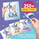 Sticker Dress Up Unicorn - Kids Activity Book Learn Fashion Design for Unicorn with Guides and 250+ Reusable Stickers. Gift for Girls Ages 5,6,7,8 by TinyTreasures Baby Boutique