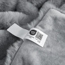 Cozy Bliss Faux Fur Throw Blanket for Couch, Fuzzy Soft Plush Thick Bubble Blanket for Sofa Bedroom Living Room, 60 * 80 Inches Light Grey by CozyNest Decor