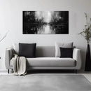 Abstract Wall Pictures for Living Room,Black Art Paintings for Wall Office Wall Art Bedroom Wall Decor 20 x 40 Inch by CozyNest Decor