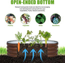 SnugNiture Galvanized Raised Garden Bed, 4x2x1ft Oval Metal Planter Box for Planting Outdoor Plants Vegetables by GreenHaven Gardens