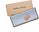 Solino Home Linen Sky Blue Table Runner 120 Inches Long - 100% Pure Linen Hemstitch 14 x 120 Inch Table Runner for Dining - Classic Hemstitch by CozyNest Decor
