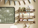 Upgraded Thick Floating Shelves - 24 Inch Multi-Use Wall-Mounted Bookshelves for Kids and Nursery, Ideal for Books, Toy, Spice Rack, Decor - Walnut Brown by CozyNest Decor