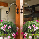 AJART Hanging Plant Hanger Outdoor: Bird Feeder Hangers for Outside - 8 inch Plant Hooks for Hanging Flower Baskets 2 Pieces by GreenHaven Gardens