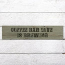 Generic Funny Wood Sign Coffee Bar Love is Brewing Rustic Wooden Hanging Sign Home Farmhouse Kitchen Wall Decoration 16 x 4 Inch by CozyNest Decor