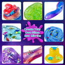 Dinosaur Slime Kit for Girls, Glimmer Crunchy, Galaxy Slime Making Kit for Kids 6-12, Glow in The Dark DIY Slime Kit with Add-ins, Foam Balls, Charms, Glitters, Dinosaur Gift Toys by TinyTreasures Baby Boutique