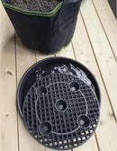 Plastic Plant Saucer Stand,4-Pack 14 inch, Elevated Plant Saucer Self-Watering Fabric Pot Base, Use Nonwoven Grow Bags, Plant Saucers Flower Pot Tray for Indoor-Outdoo and Grow Tents Greenhouses by GreenHaven Gardens