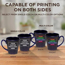 DISCOUNT PROMOS Custom Glossy Ceramic Latte Coffee Mug 12 oz. Set of 10, Personalized Bulk Pack - Perfect for Tea, Espresso, Cappuccino, Hot Cocoa - Blue by CozyNest Decor