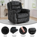EBELLO Manual Recliner Chair, Soft Fabric Recliner Sofa with Overstuffed Armrest and Backrest for Living Room, Bedroom, Grey by CozyNest Decor